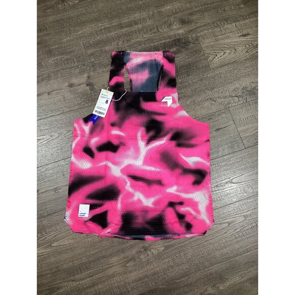 NEDAO Mens Qiflow Racing Singlet Dominator Size M Pink & Black Athletic Wear New - Picture 1 of 8